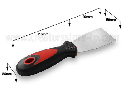 ラバーハンドルインクナイフ : ミドルサイズ